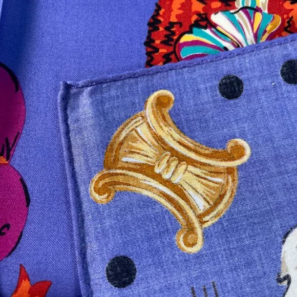 Celine Paris Cotton Scarf Hat Motif - Picture 5 of 13